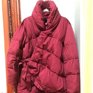 Universal Standard Kanda Puffer NWOT Merlot - M